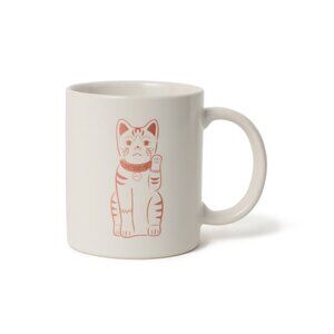 BEAMS Japan x Chugai Toen Maneki Neko Mug - Orange Lucky Cat